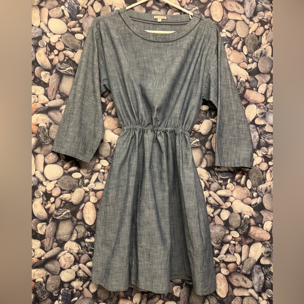 Denim Dress cinched waist